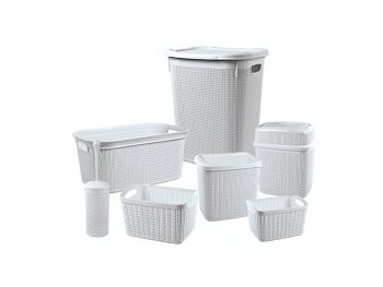 M-2028 KNIT MODEL BATHROOM SET - 7 PCS